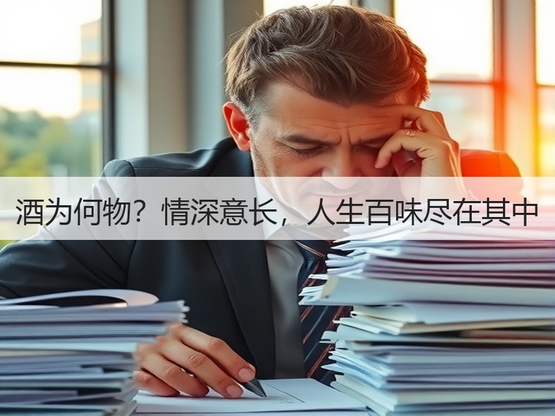 酒为何物？情深意长，人生百味尽在其中