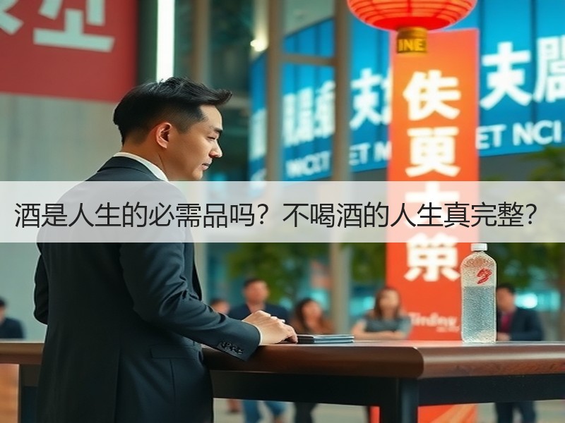 酒是人生的必需品吗？不喝酒的人生真完整？