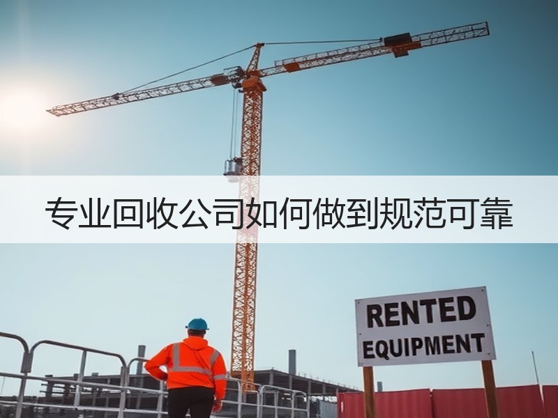 专业回收公司如何做到规范可靠