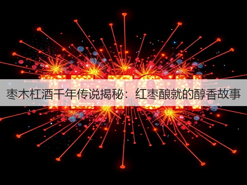枣木杠酒千年传说揭秘：红枣酿就的醇香故事