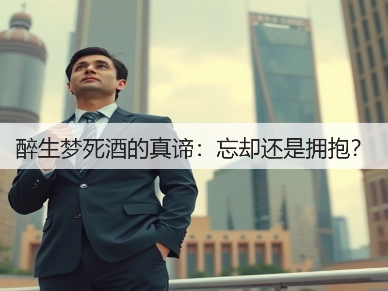 醉生梦死酒的真谛：忘却还是拥抱？