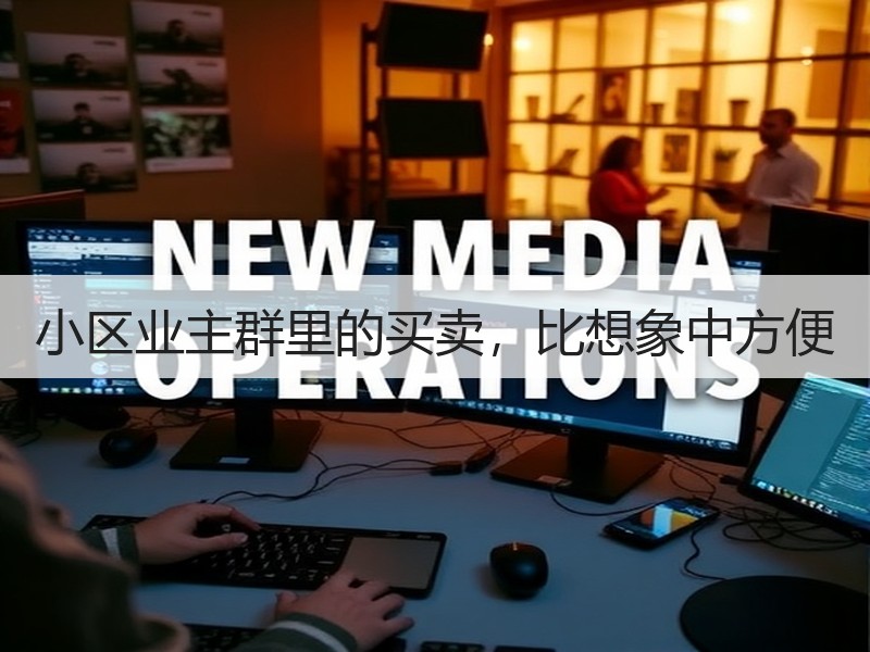 小区业主群里的买卖，比想象中方便