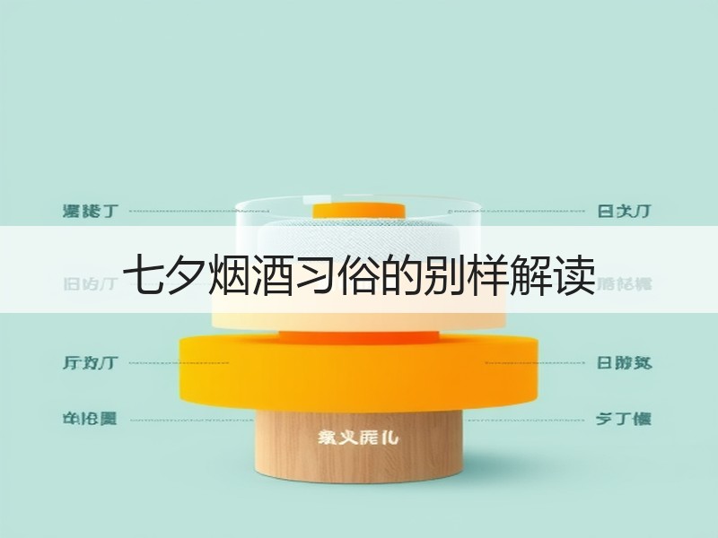 七夕烟酒习俗的别样解读