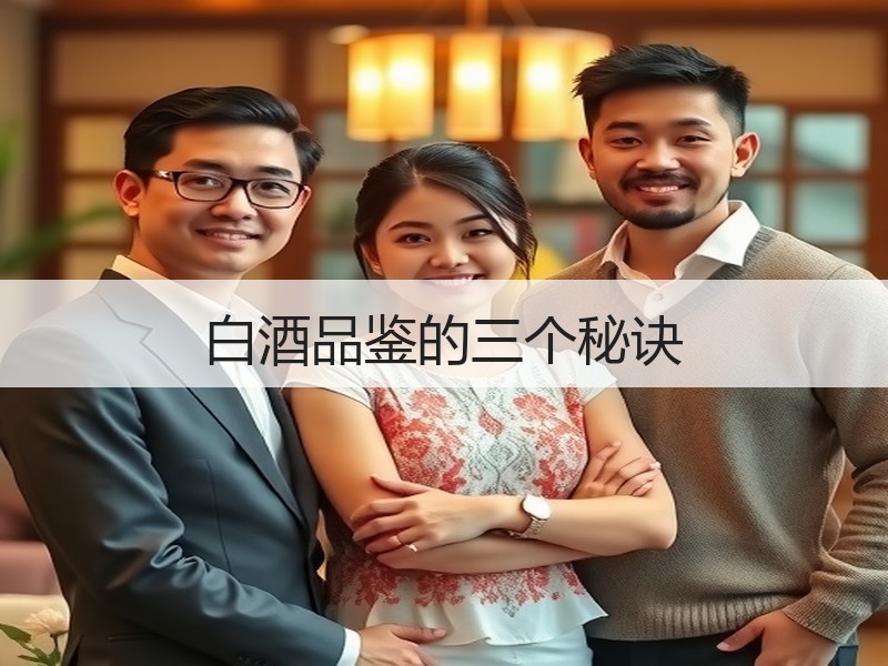 白酒品鉴的三个秘诀