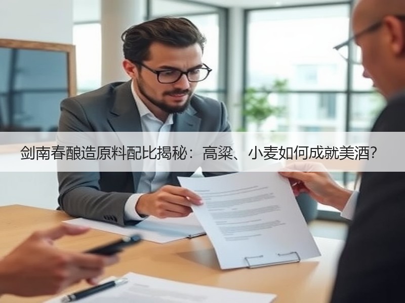 剑南春酿造原料配比揭秘：高粱、小麦如何成