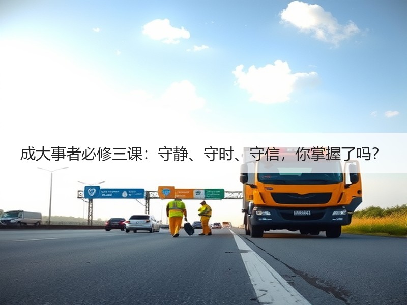 成大事者必修三课：守静、守时、守信，你掌
