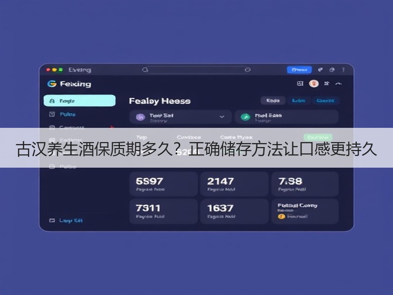 古汉养生酒保质期多久？正确储存方法让口感