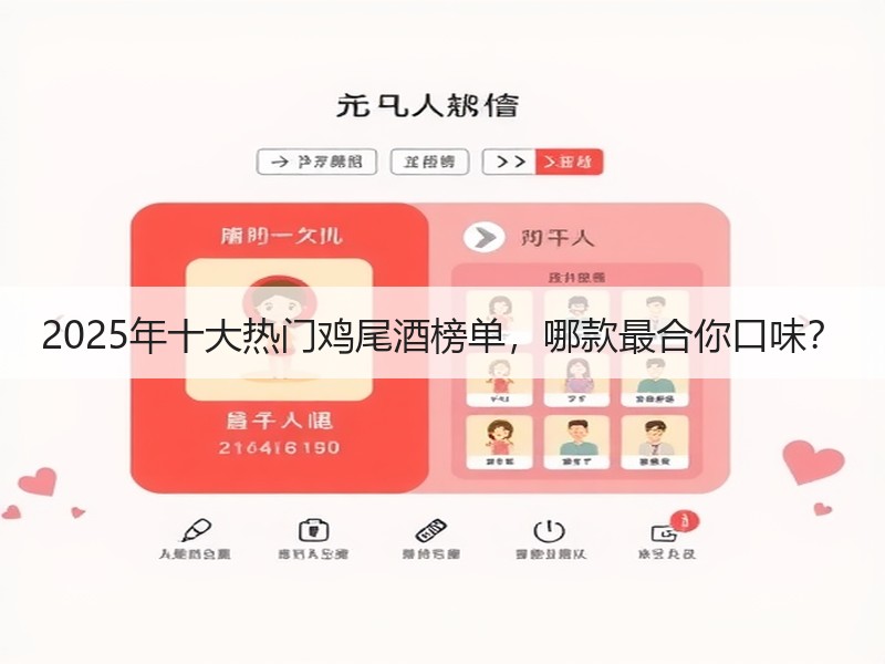 2025年十大热门鸡尾酒榜单，哪款最合你